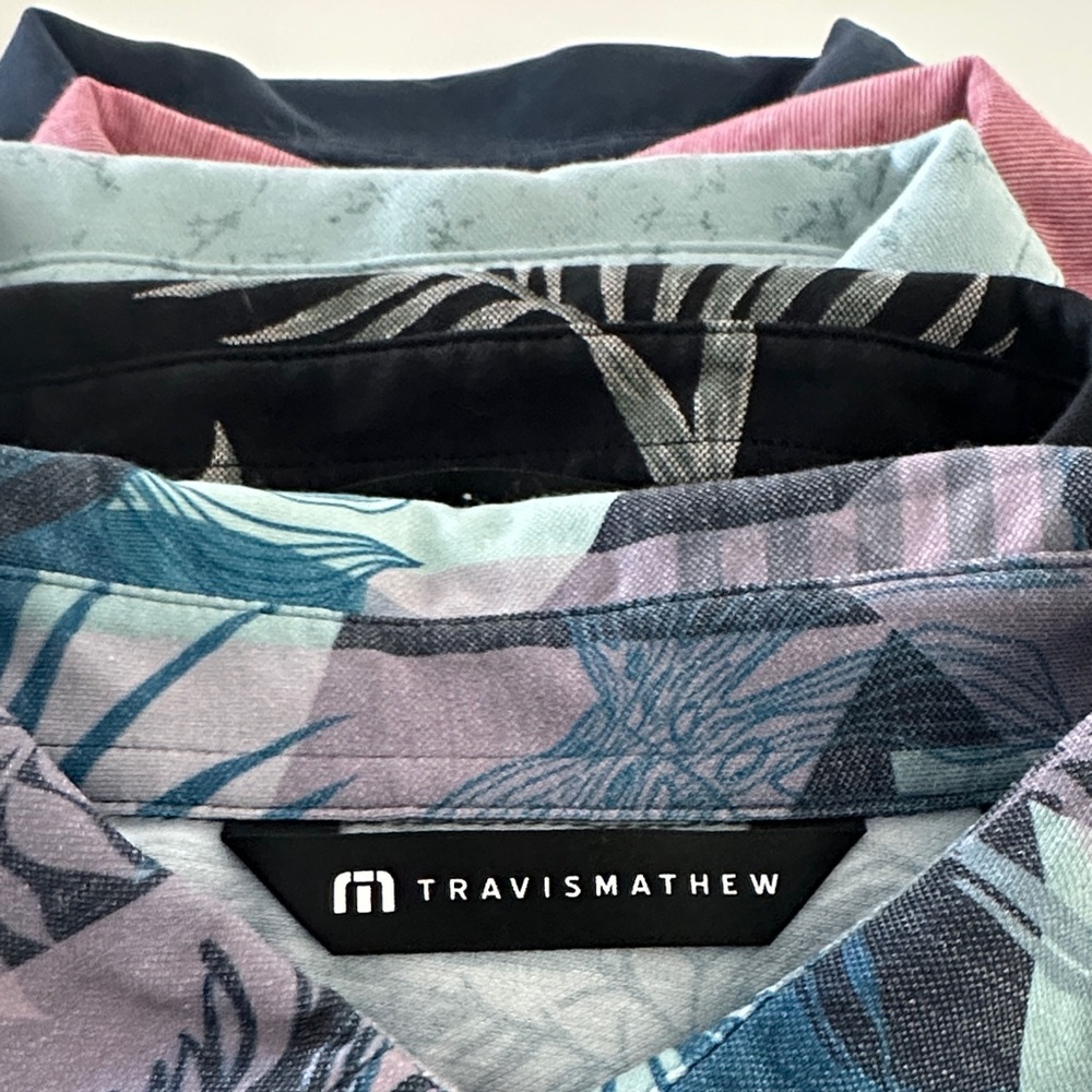 Travis Mathew Men's Casual Polo Shirts Medium